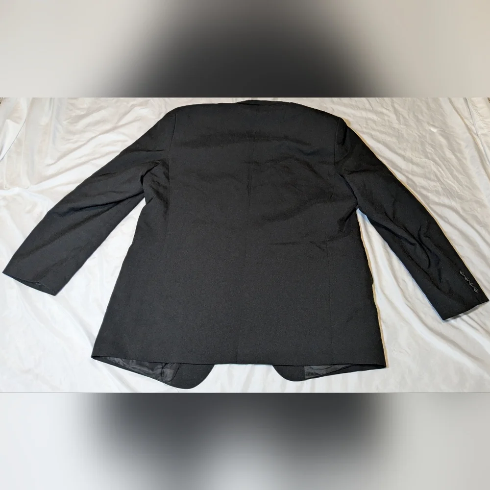 Lucci colleZione Hand Tailored Black Suit Jacket Designed In‎ Italy Size 42R
